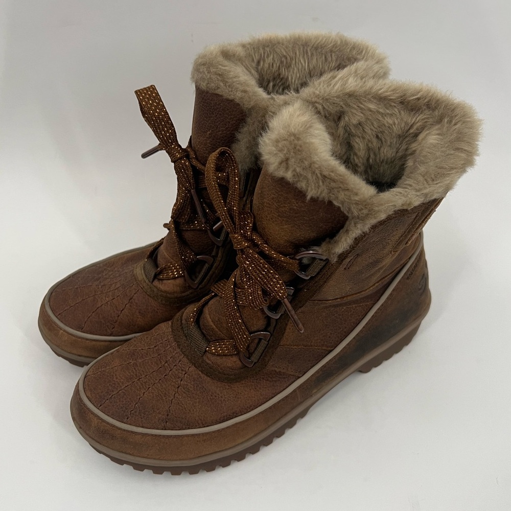 Sorel Brown Faux Fur Lined Winter Boots